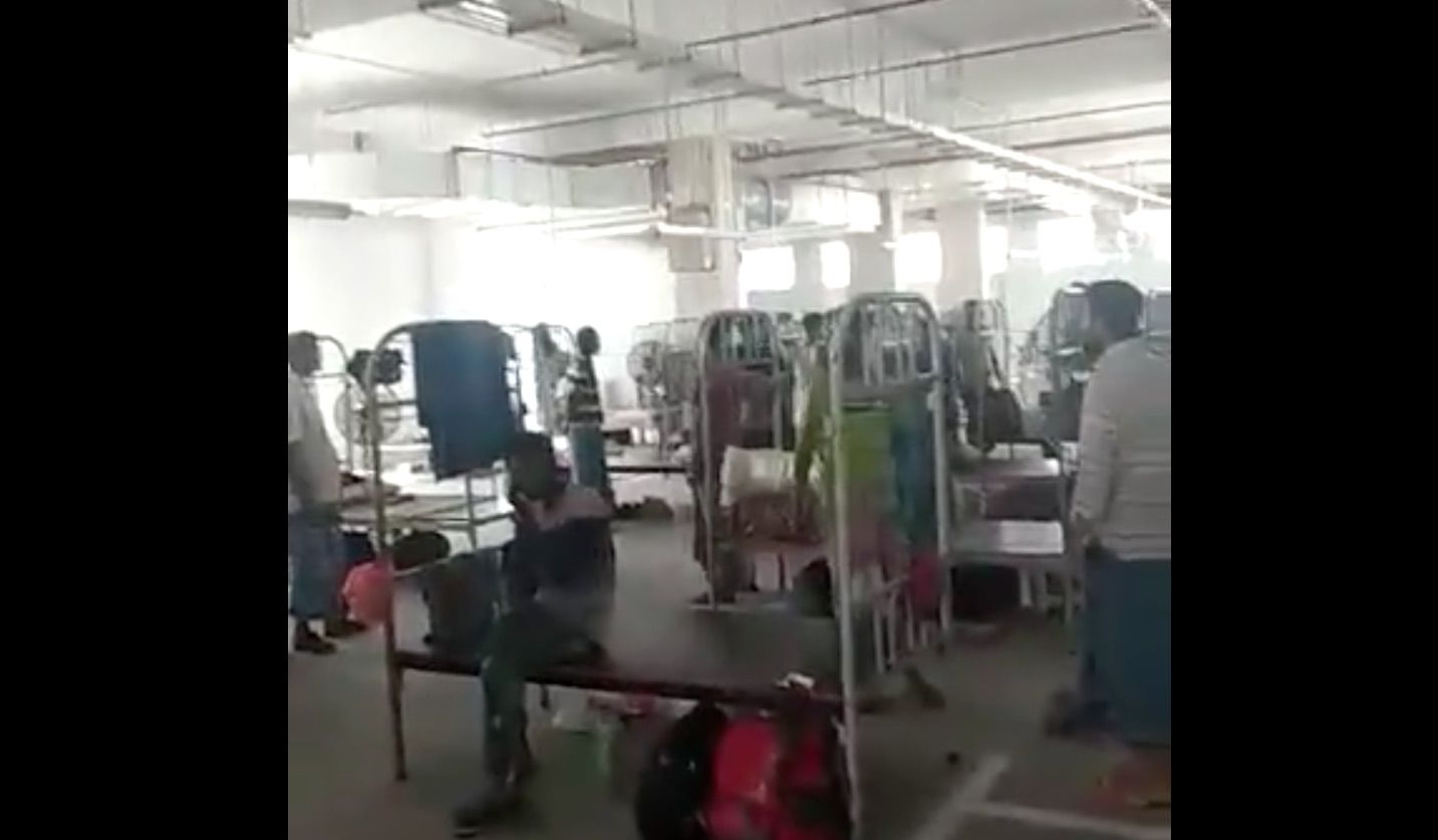 COVID-19: HDB explains online video of foreign workers housed in multi-storey car park