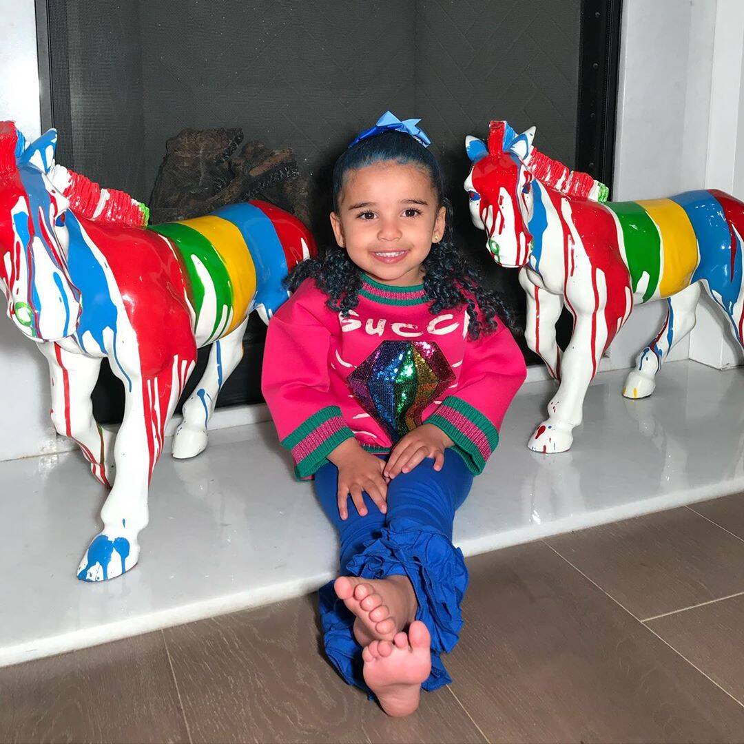 Blac Chyna Shares New Photos of Dream Kardashian With Blue Hair