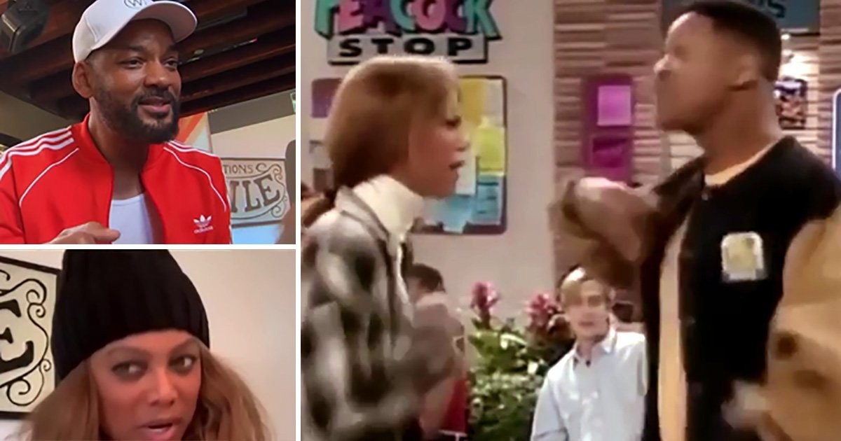 Will Smith and Tyra Banks recreate iconic scene from Fresh Prince of Bel-Air and we can’t believe it’s already been 30 years