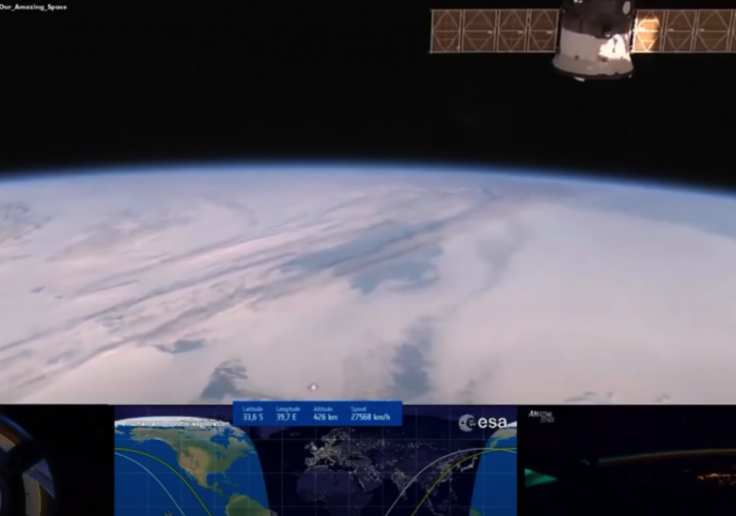 NASA's ISS stream captures UFO disk hovering above Earth?
