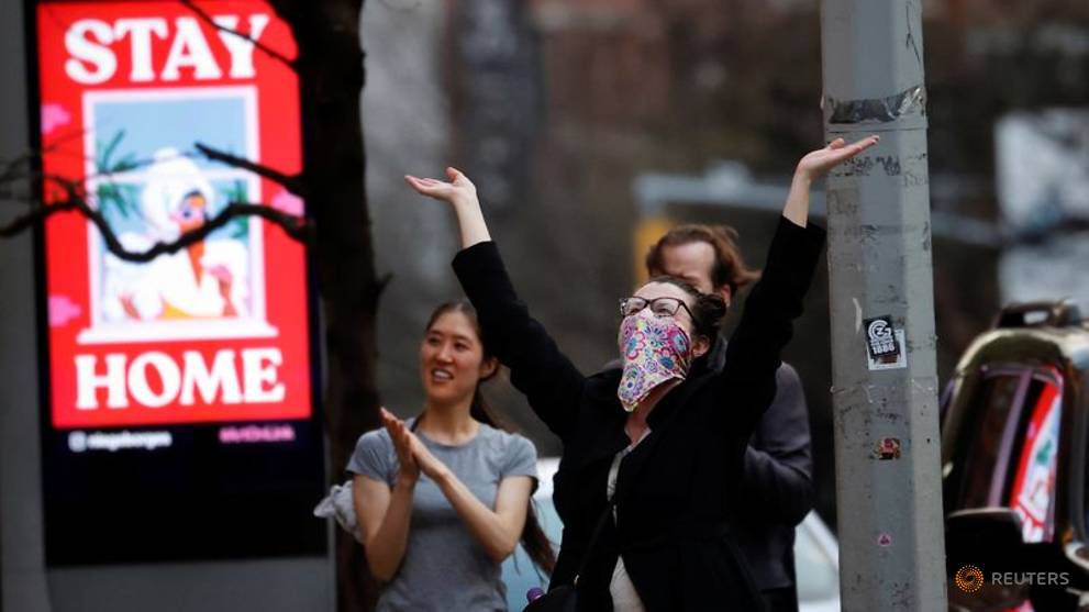 New York hospitalisations fall for first time in coronavirus pandemic