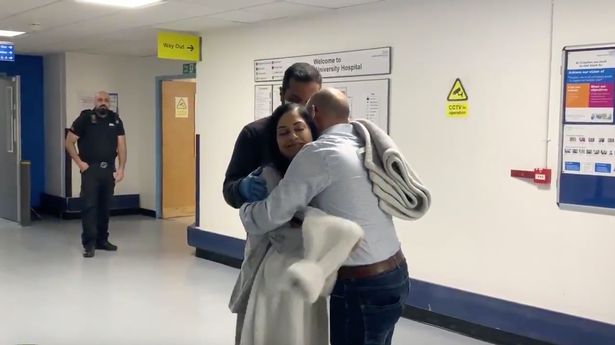 Coronavirus patient leaves hospital to round of applause from NHS staff