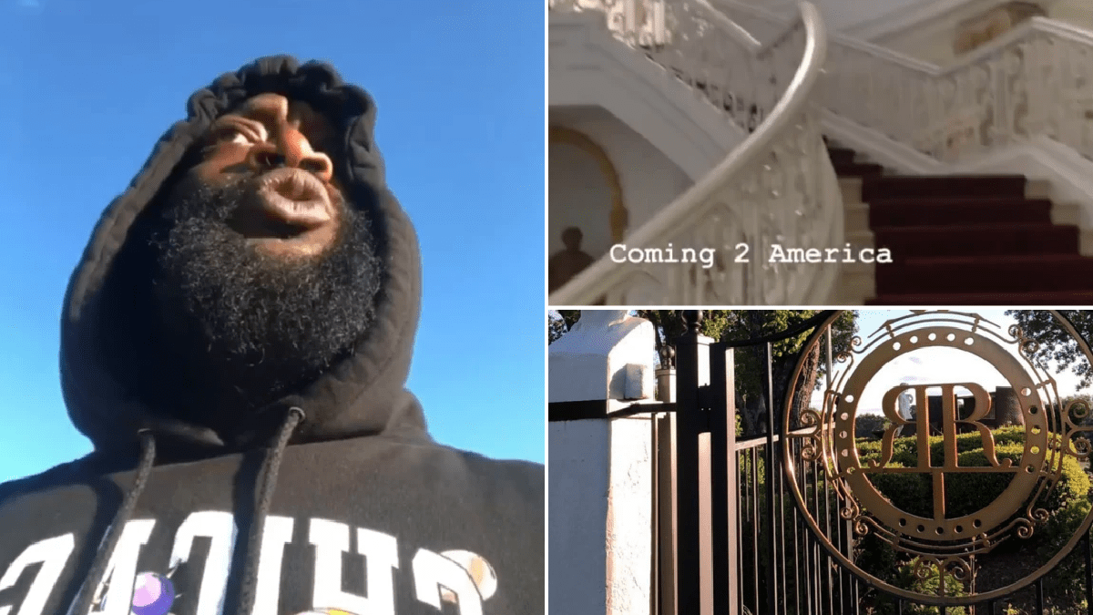 Rick Ross tours $5m mega mansion with biggest swimming pool in the US and over 100 rooms