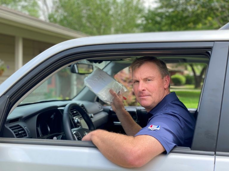 A long Texas road trip for 525,000 masks