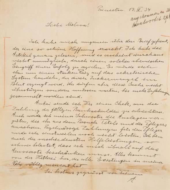 Albert Einstein: Physicist's heartbreaking letter about ‘Hitler’s insanity’ revealed