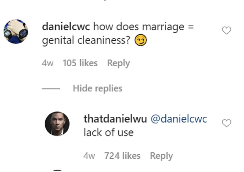 Daniel Wu Sparks Instagram Thirst With His Genital Hand Sanitizer Post