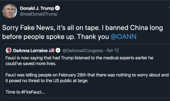 Donald Trump hits back at claims he ignored COVID 19 warnings