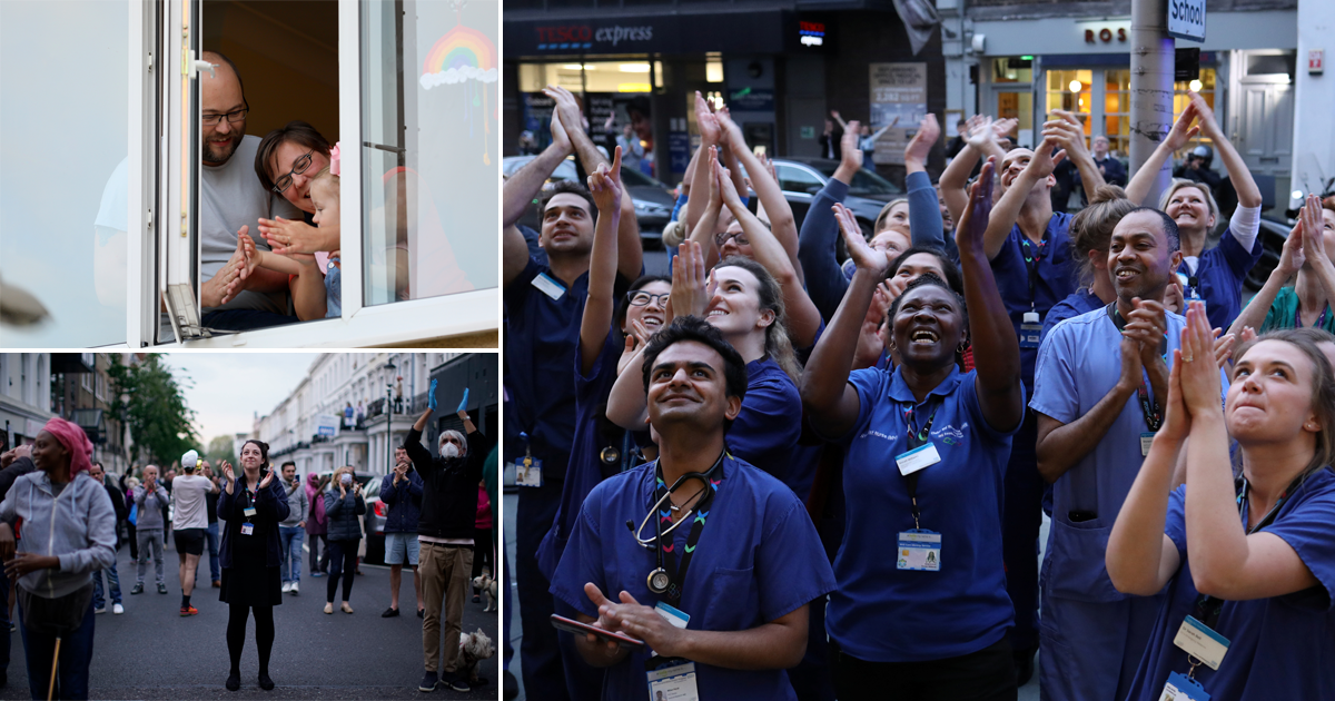 Millions come together and ‘clap for carers’ for fourth week in a row