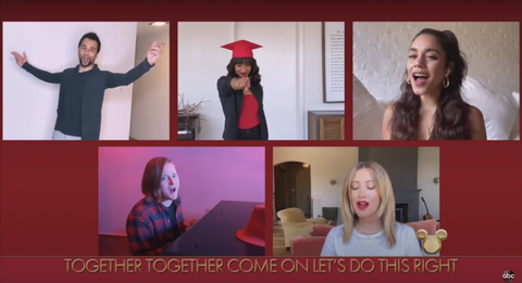 Watch Vanessa Hudgens and the High School Musical Cast Reunite and Sing 'We're All in This Together'