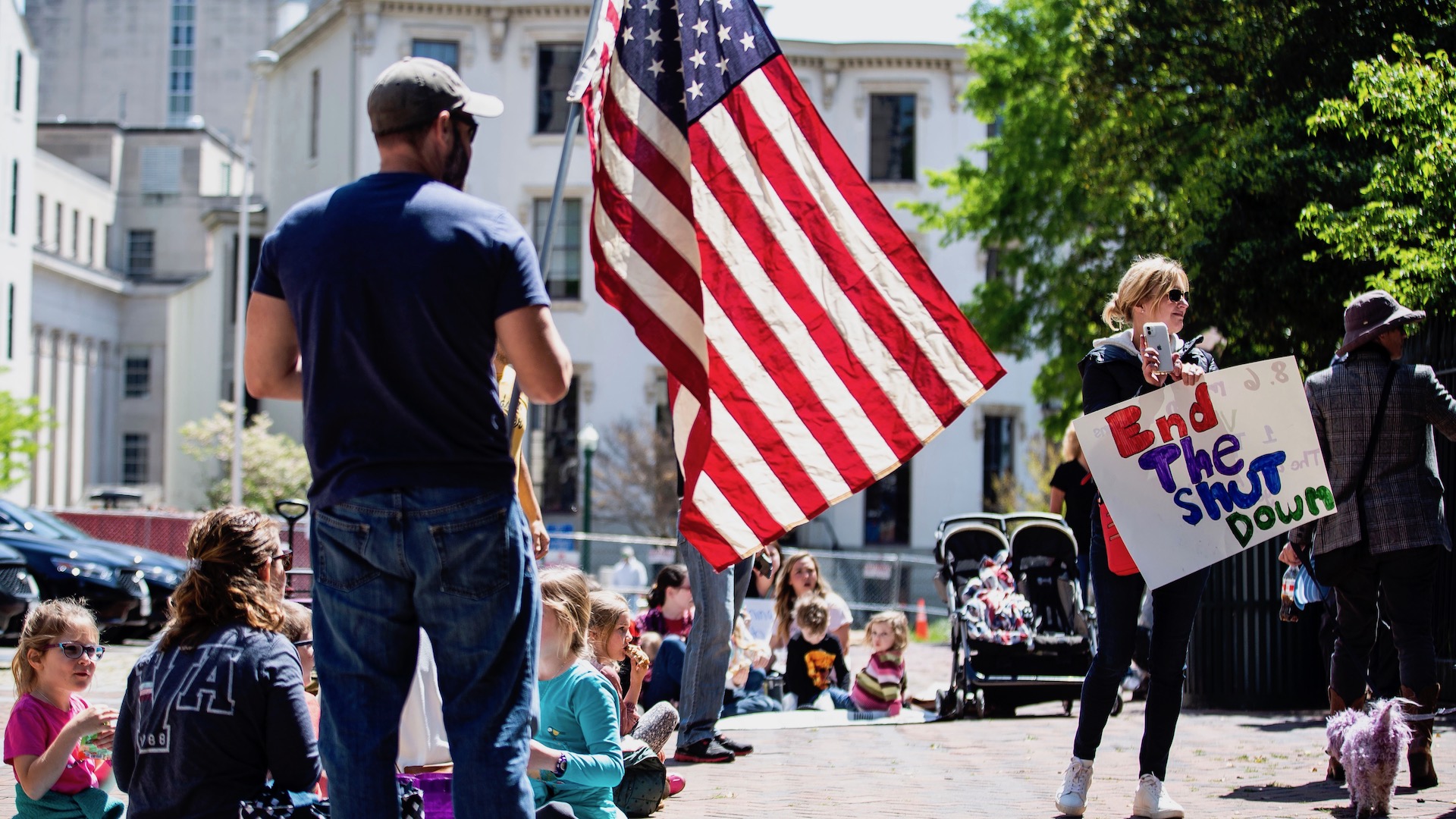 Protests Against Stay-at-Home Orders Pop Up Across the Country