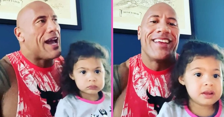 The Rock Sings ‘You’re Welcome’ With Daughter Who ‘Has No Idea’ He’s ...