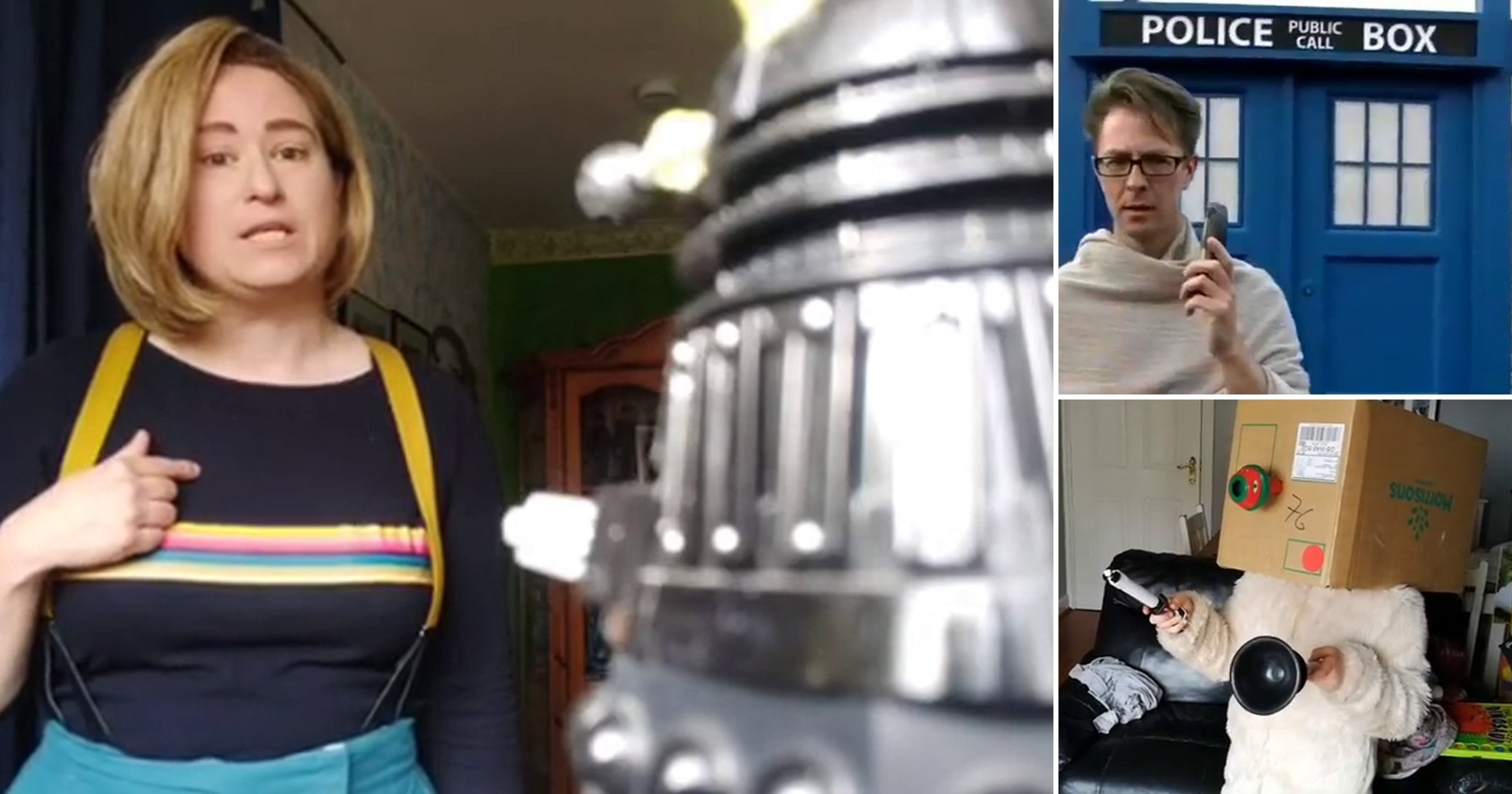 Doctor Who fans recreate favourite iconic moments in coronavirus lockdown