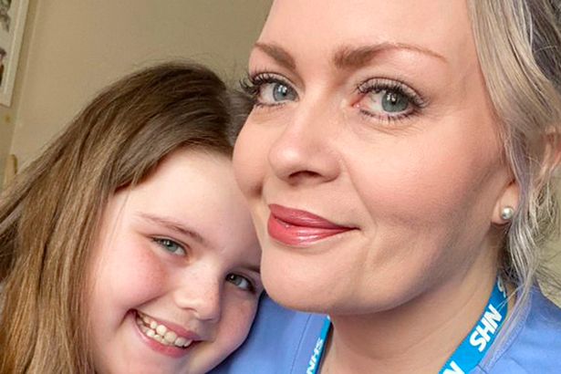 Sobbing girl, 8, says "I don't want you to die" before mum leaves for A&E shift
