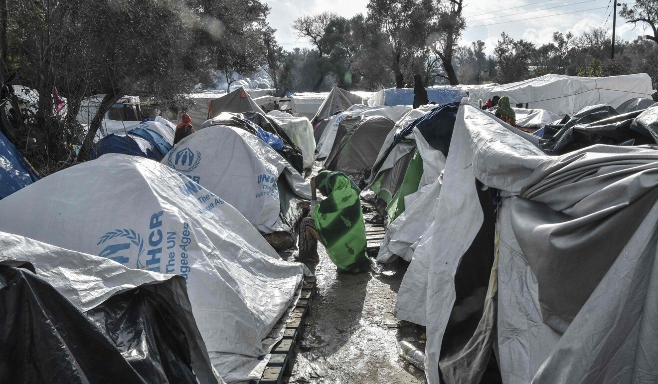 Fire rips through major Greece migrant camp after death sparks unrest