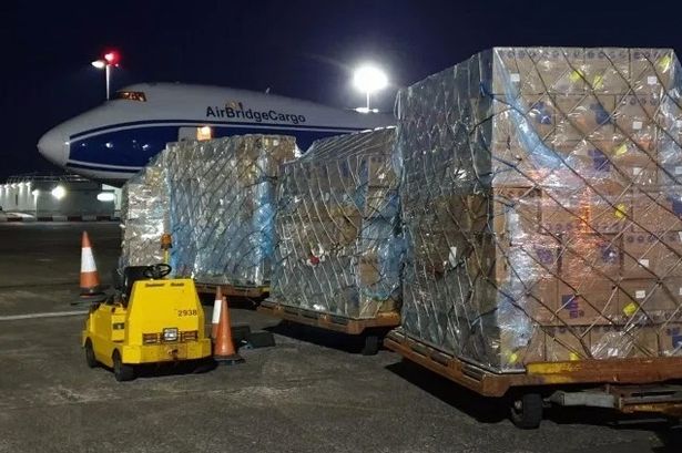 Plane carrying 10 million face masks and protective gear from China lands in UK