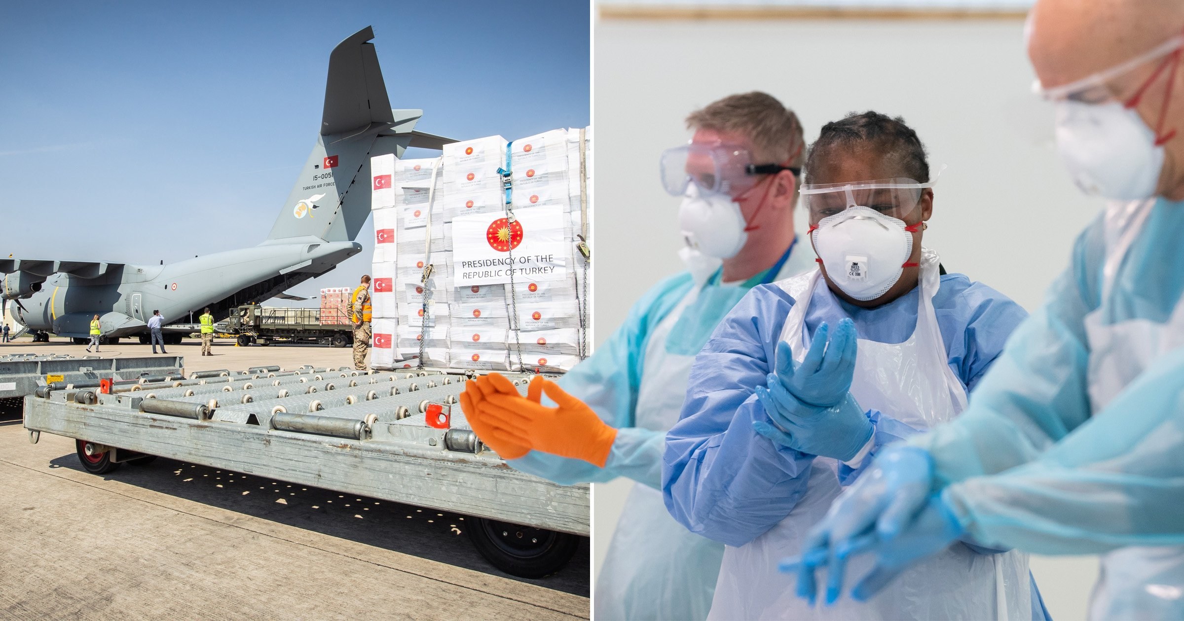 RAF flight takes off to bring vital PPE to the UK from Turkey