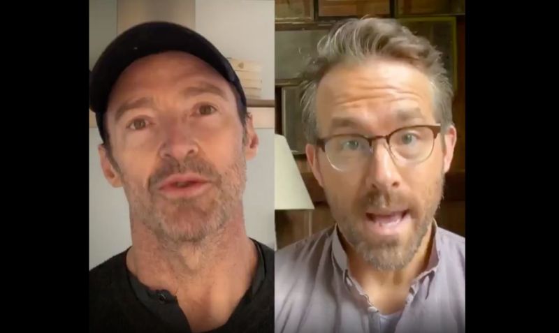 Ryan reynolds and hugh jackman feud while calling for an end to their feud