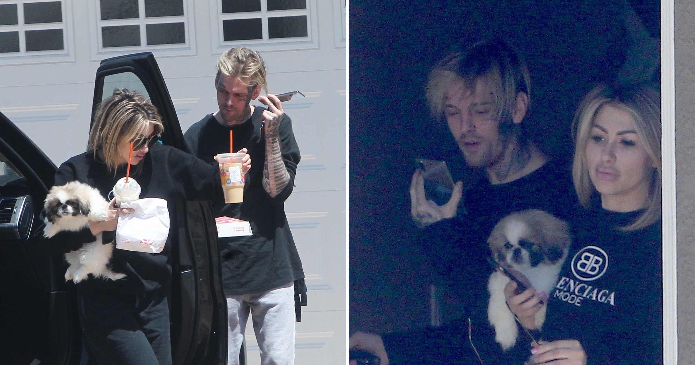 Aaron Carter steps out with girlfriend Melanie Martin after revealing pregnancy
