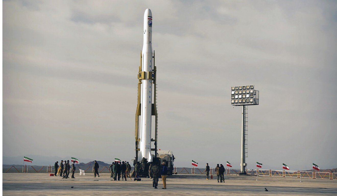 Iran’s Revolutionary Guard launches ‘first military satellite’ as tensions with US escalate