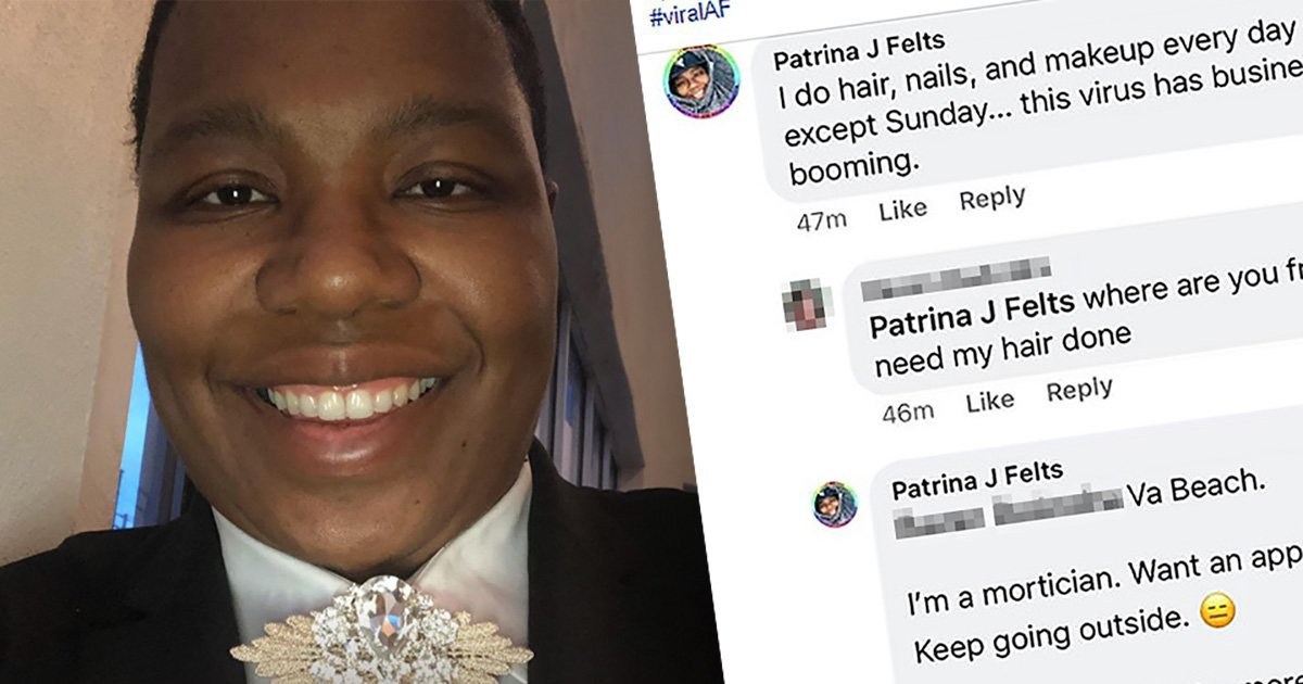 Mortician had a hilarious response for woman who wanted to get her hair done