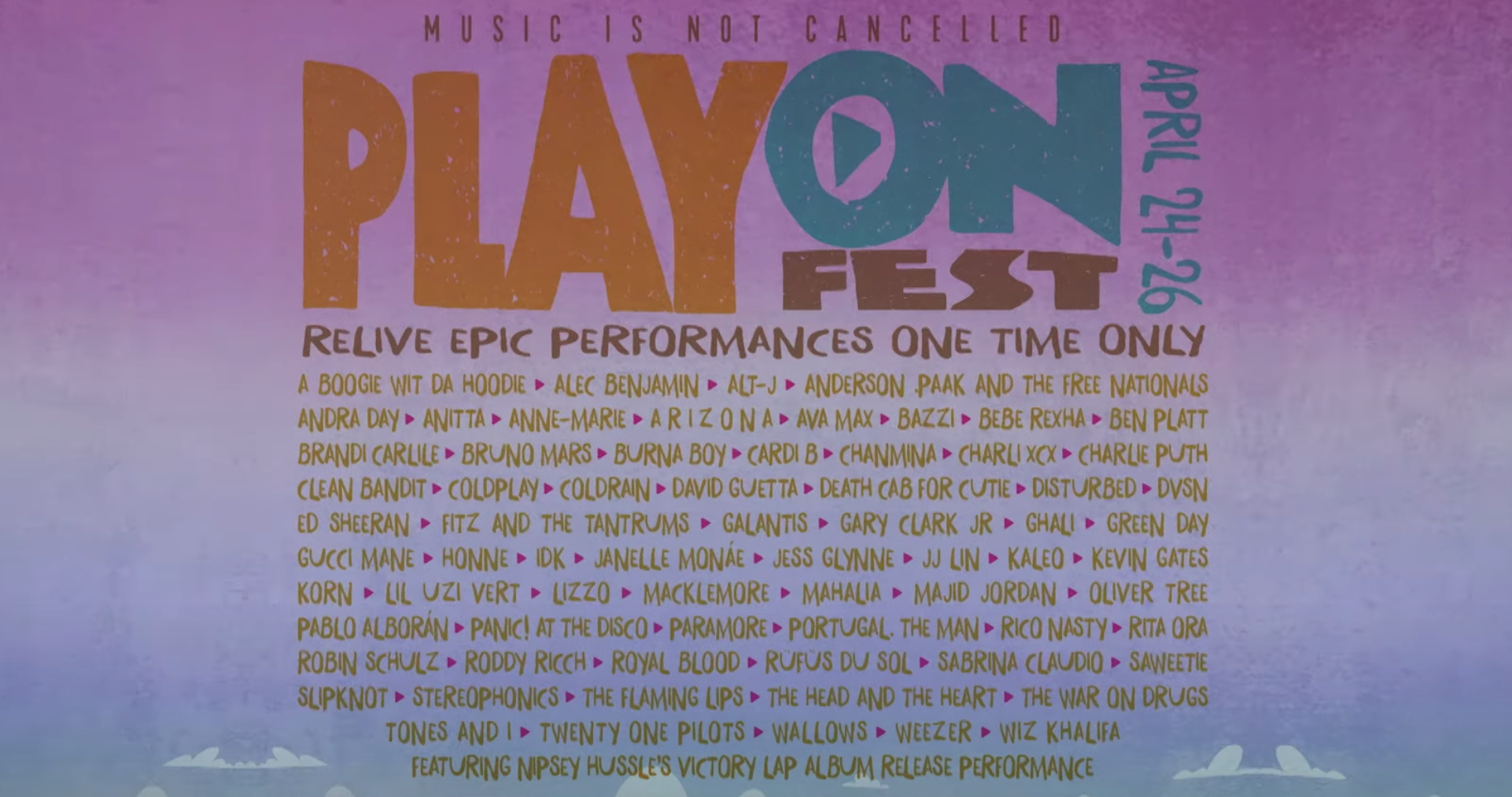 Stream PlayOn Fest f/ Memorable Performances From Lil Uzi Vert, Cardi B, Nipsey Hussle, and More