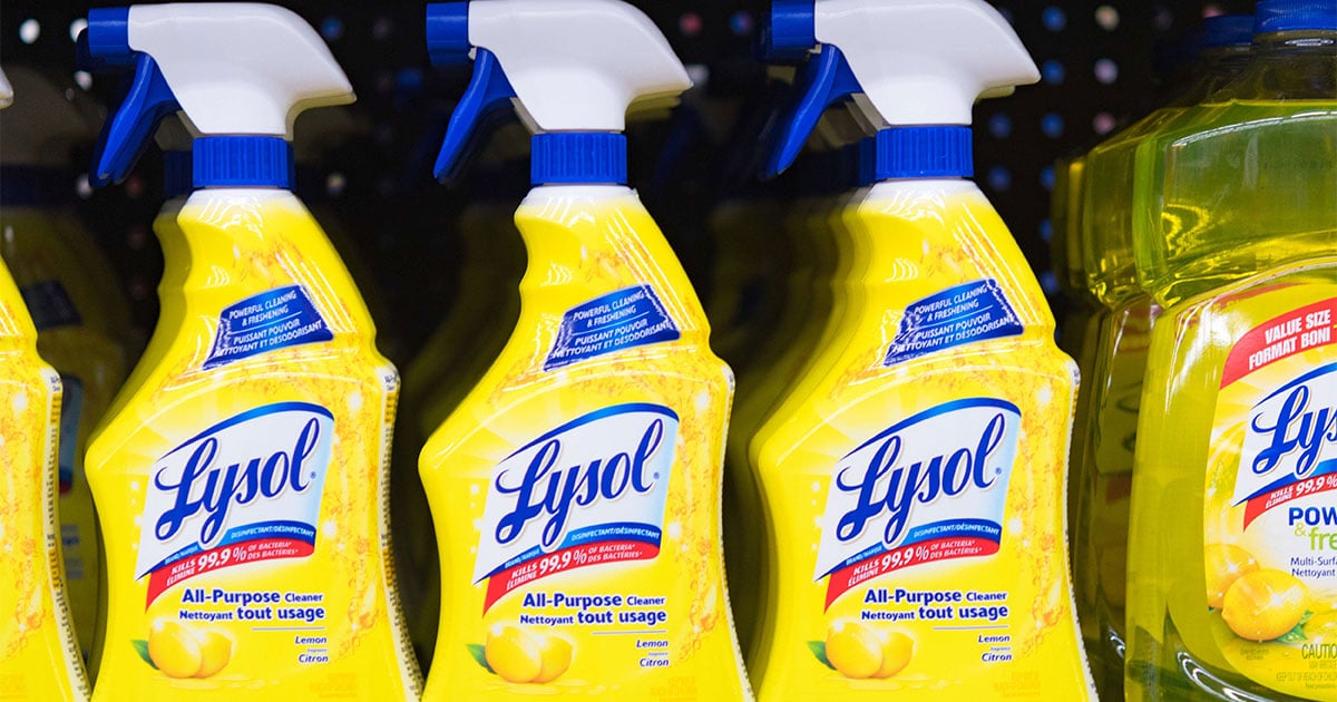 Lysol Begs Consumers Not To Drink Their Cleaning Products