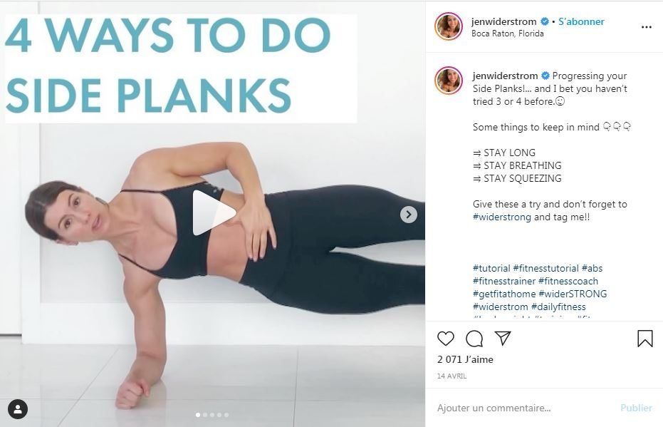 How to perfect the side plank during lockdown with Jen Widerstrom (VIDEO)