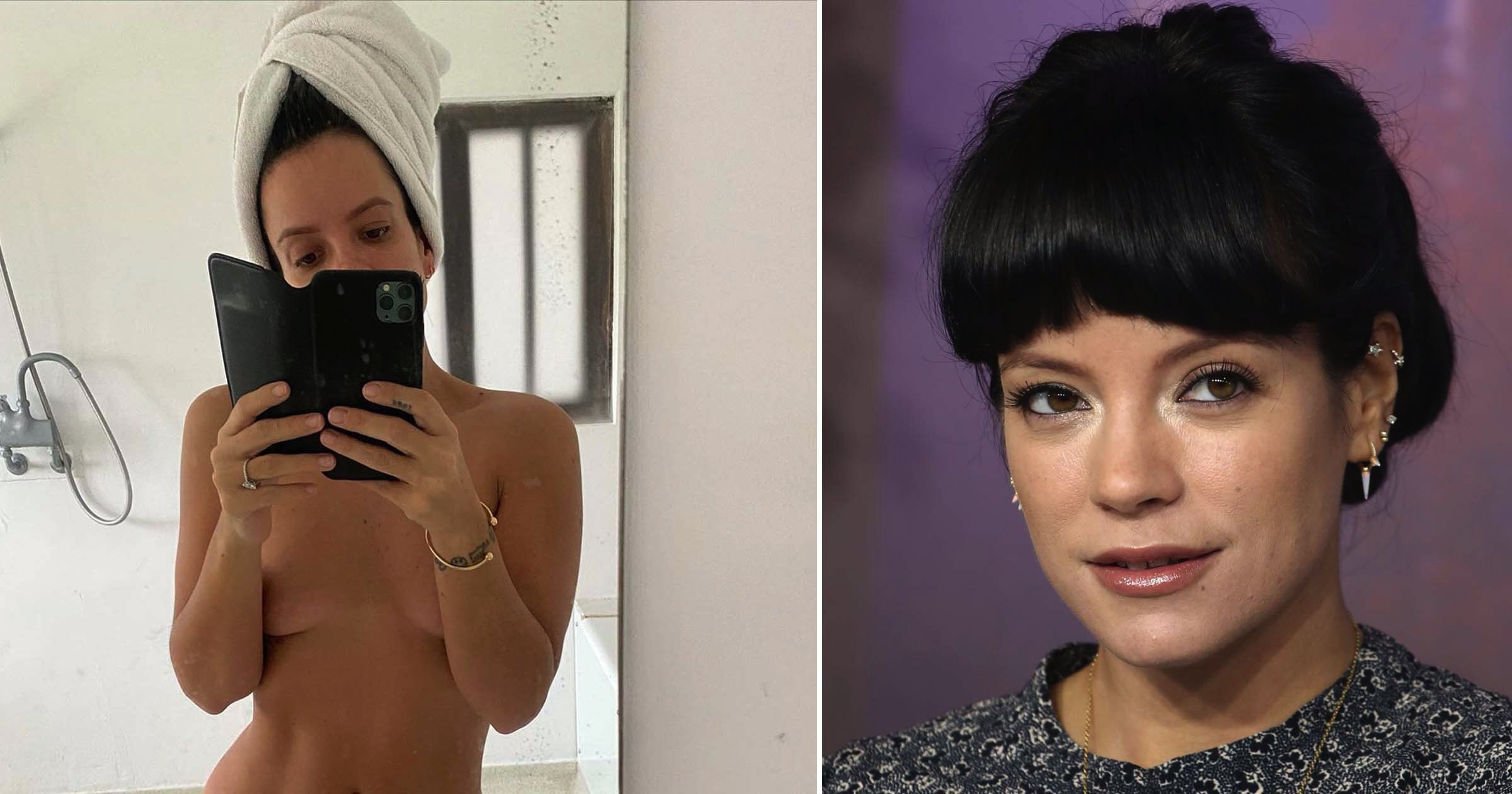 Lily Allen gets all NSFW in lockdown with nude snap after changing Instagram bio to ‘likes feedback’