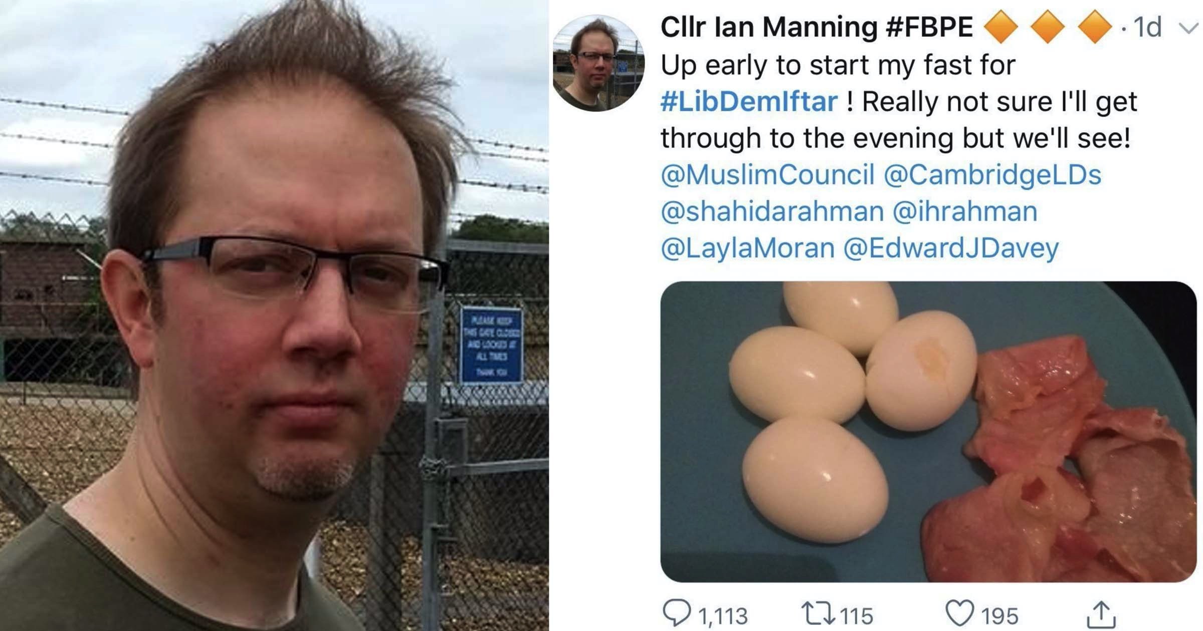 Lib Dem tweets picture of bacon in ‘solidarity’ with Muslims fasting for Ramadan