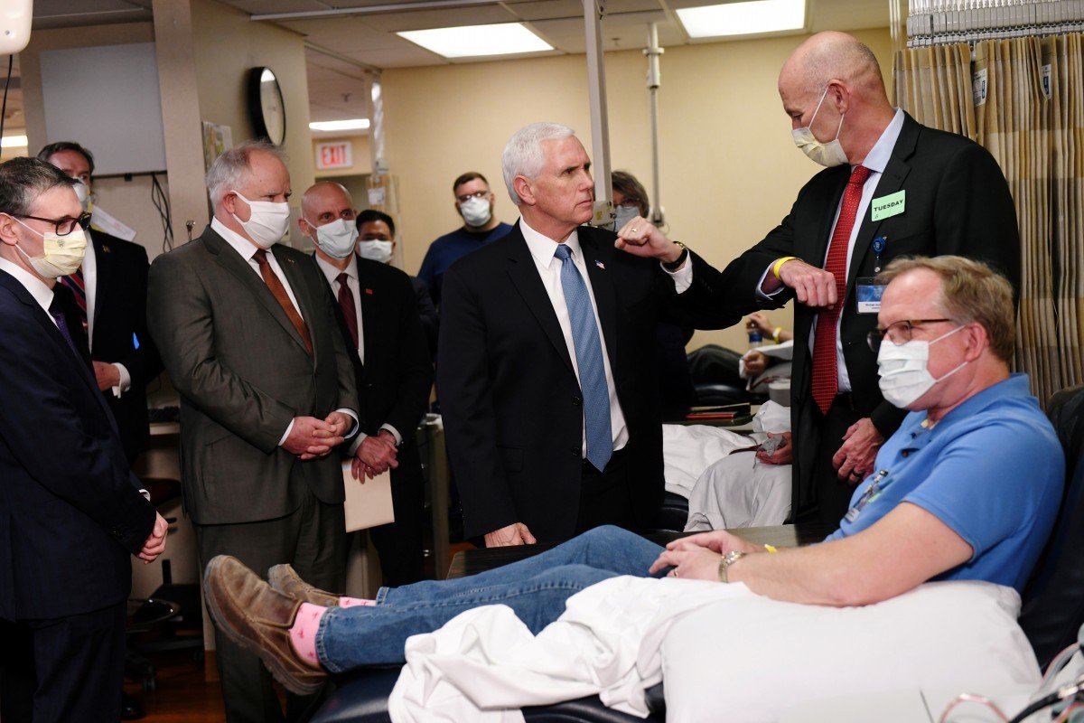 Coronavirus: Mike Pence flouts hospital policy and goes maskless in Mayo Clinic visit