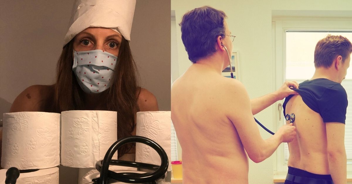 Healthcare workers are posing naked to protest protective equipment shortages