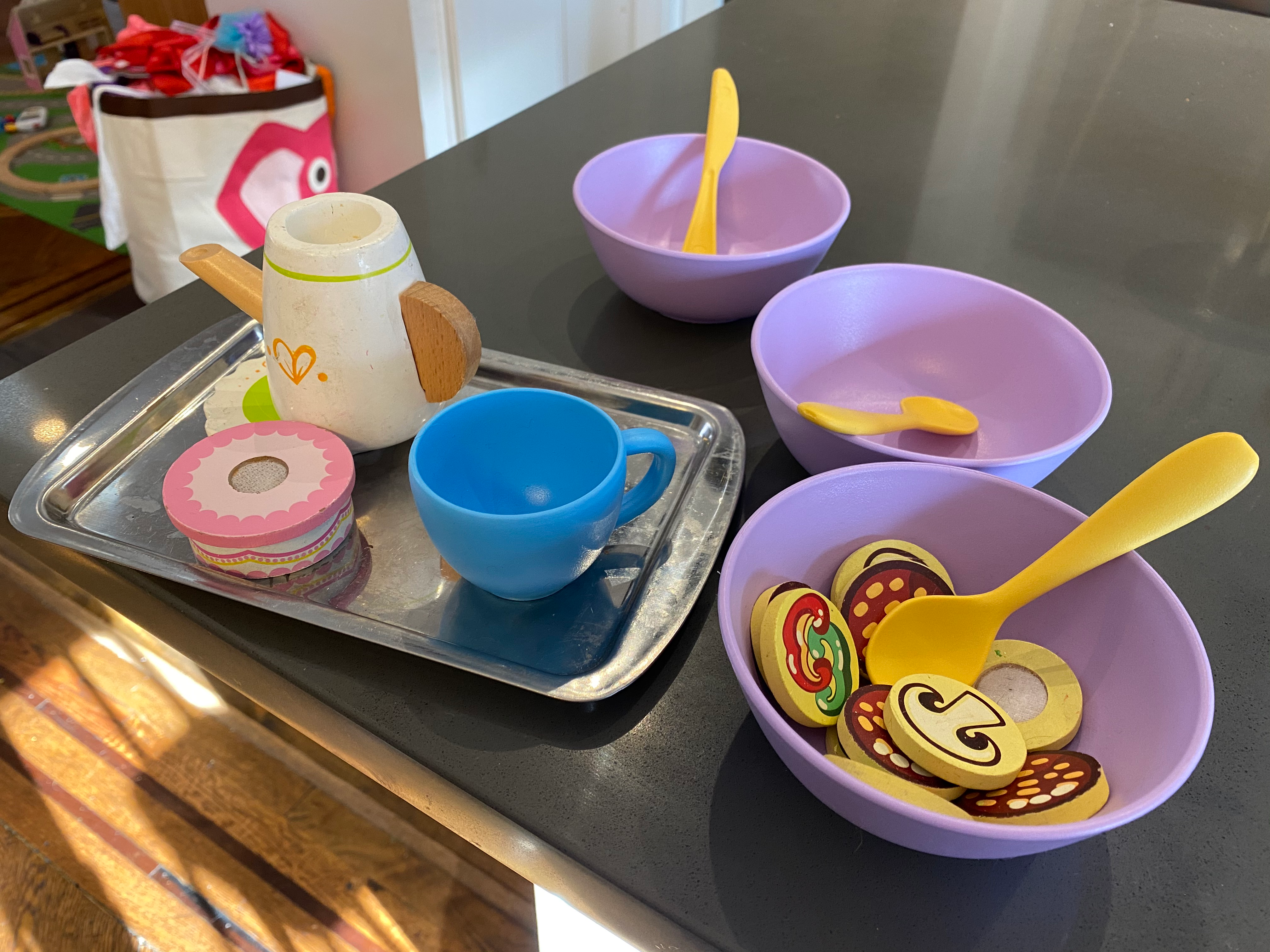 pretend plates and cups