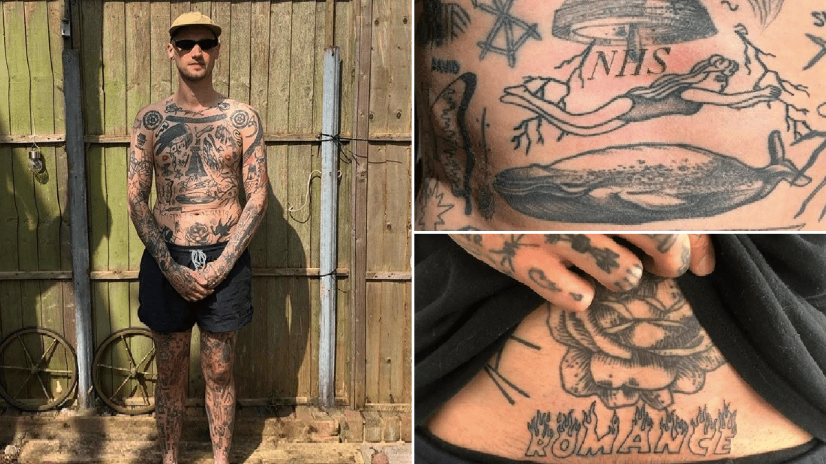 This man is getting a new tattoo for every day of lockdown but he’s running out of body space