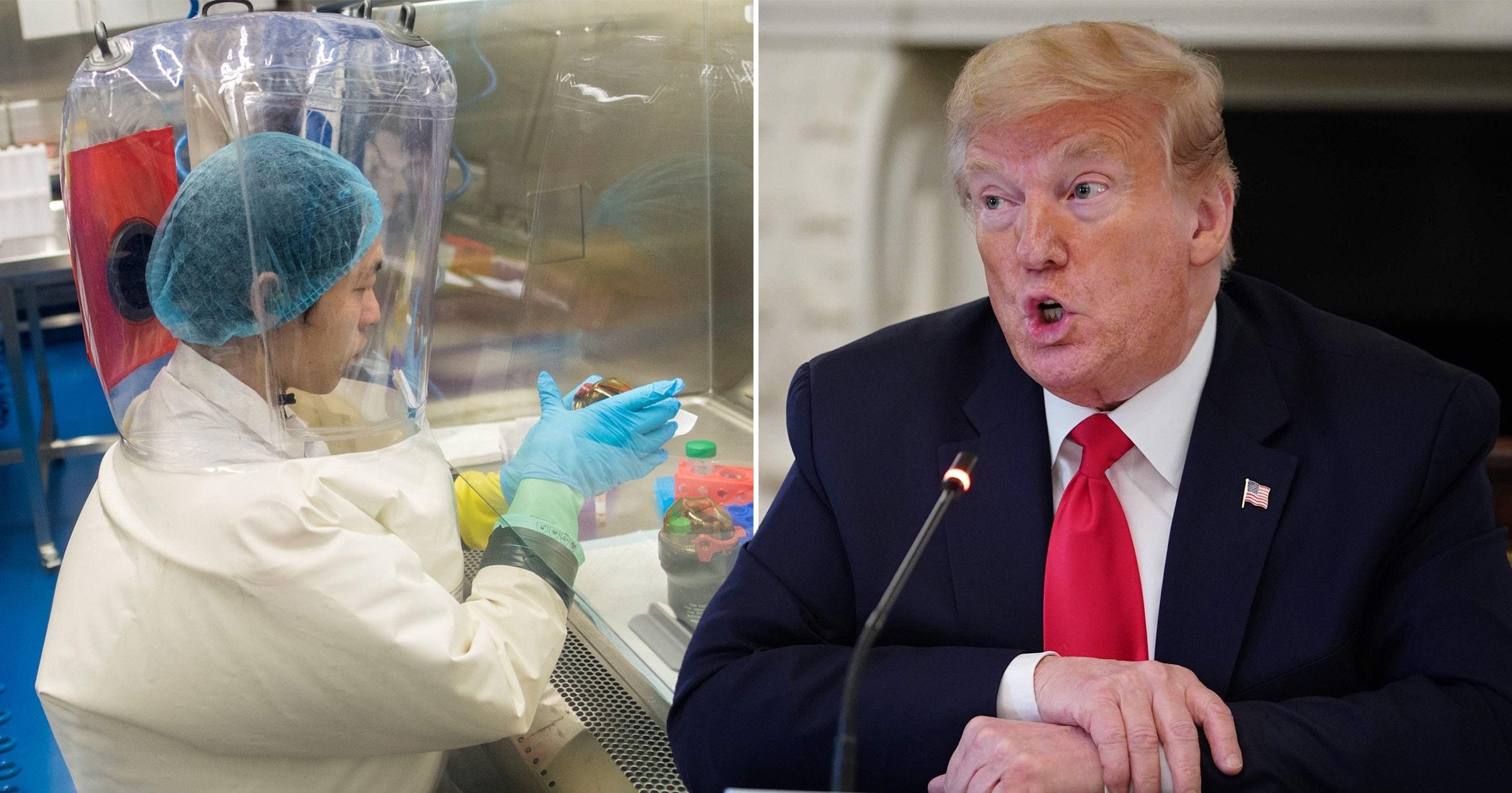 Donald Trump ‘is pushing conspiracy theory that coronavirus came from a lab’