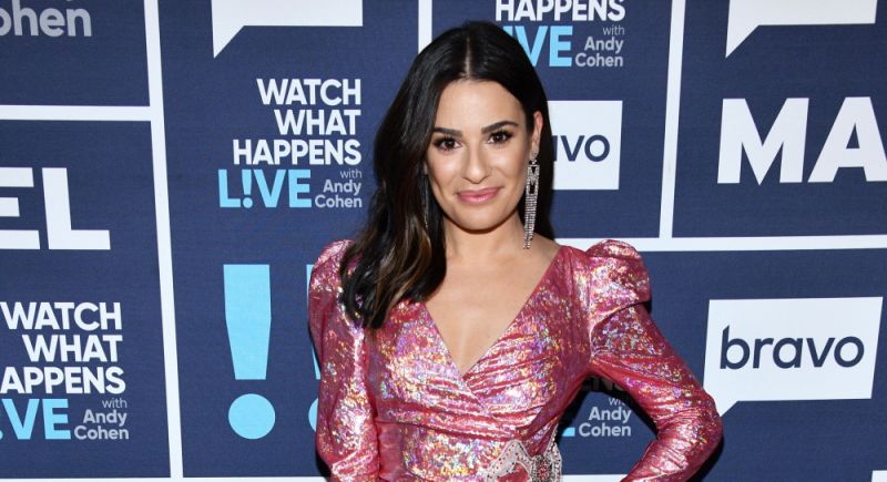 Lea Michele confirms she is pregnant with her first child as she shows off baby bump