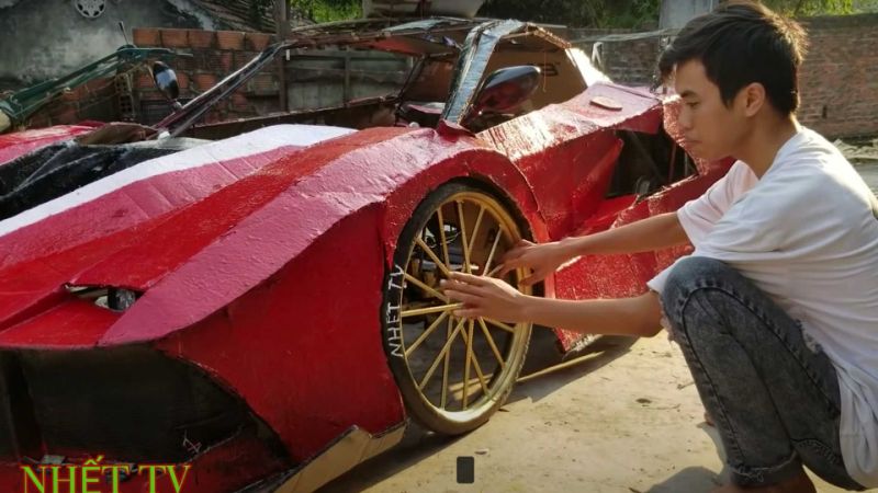 Cardboard supercars from Vietnam look incredible and can drive