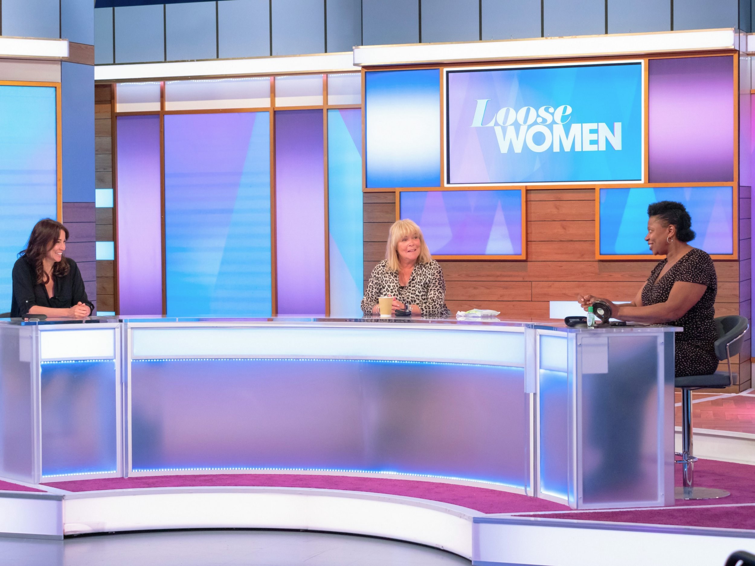 Who is on Loose Women today and will it be filmed live from the studio?