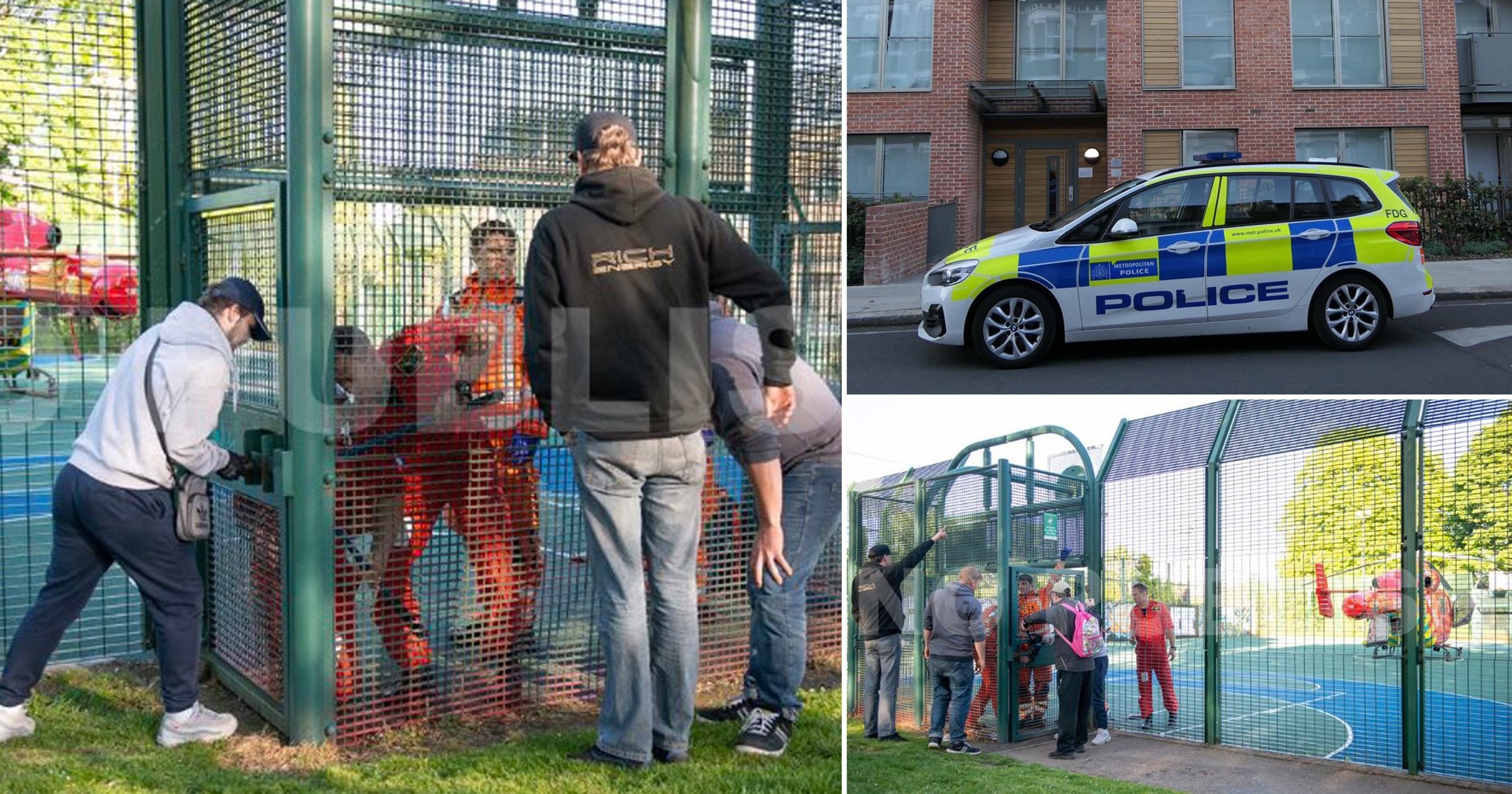 Air ambulance crew trapped in locked basketball court after rushing to help child, 5
