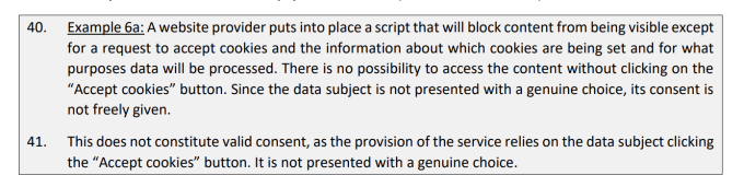 No cookie consent walls — and no, scrolling isn’t consent, says EU data protection body
