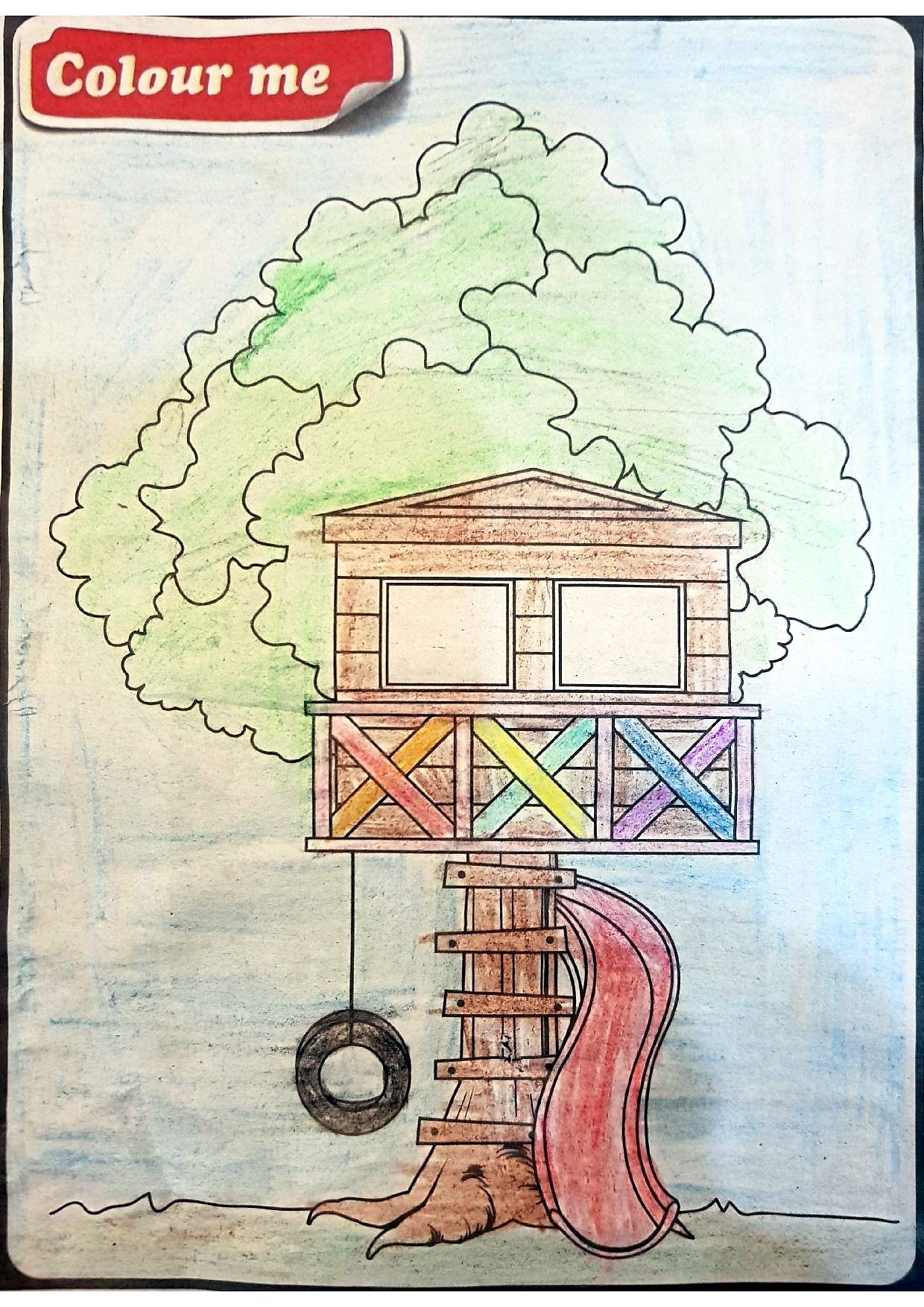 Starchild readers show their creativity in drawing tree houses