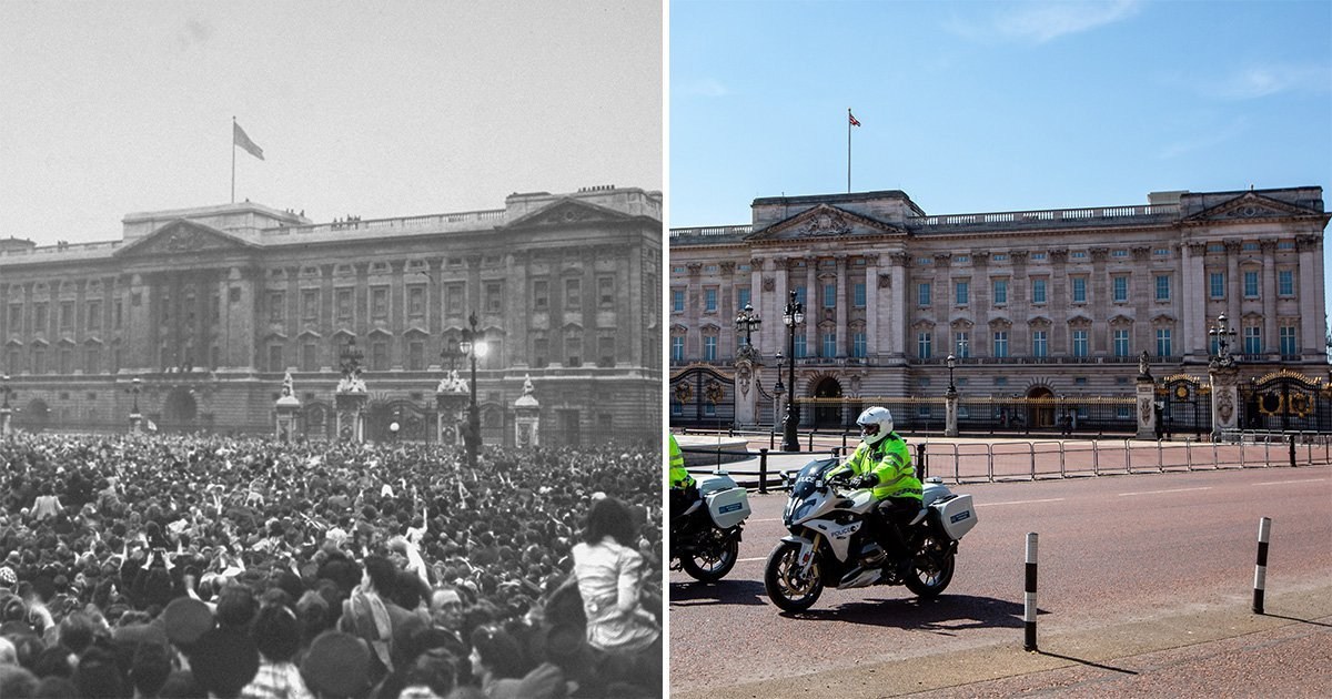 VE Day 2020: Pictures compare how London looked then and now