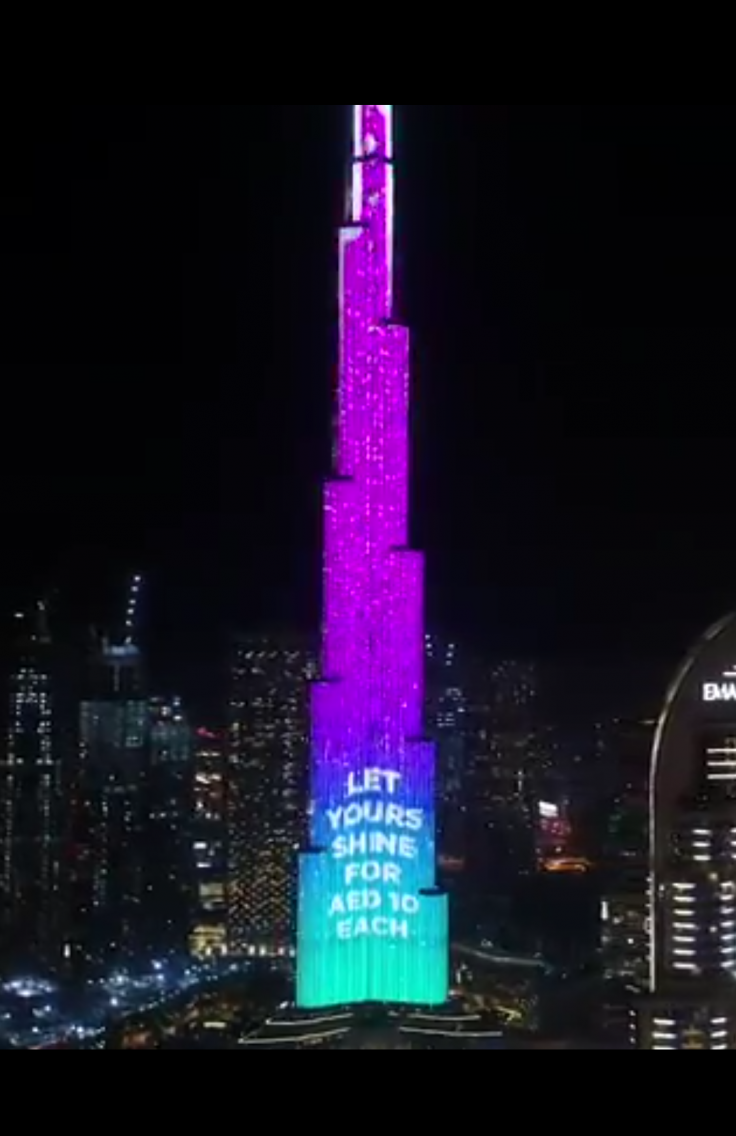 Dubai's Burj Khalifa gets turned into World's Tallest Donation Box for Coronavirus