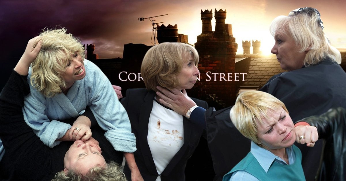 Coronation Street’s Eileen Grimshaw’s best punch-ups as Sue Cleaver celebrates 20th anniversary on the cobbles