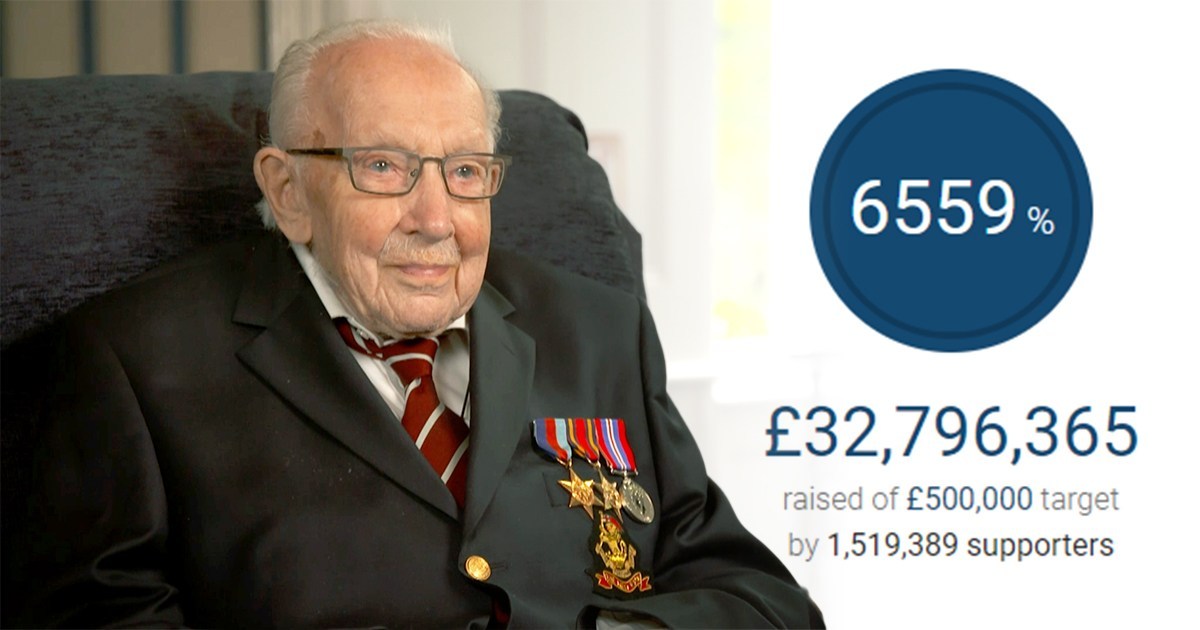 Downing Street urges JustGiving to ‘reflect’ on Colonel Tom’s fundraising fee