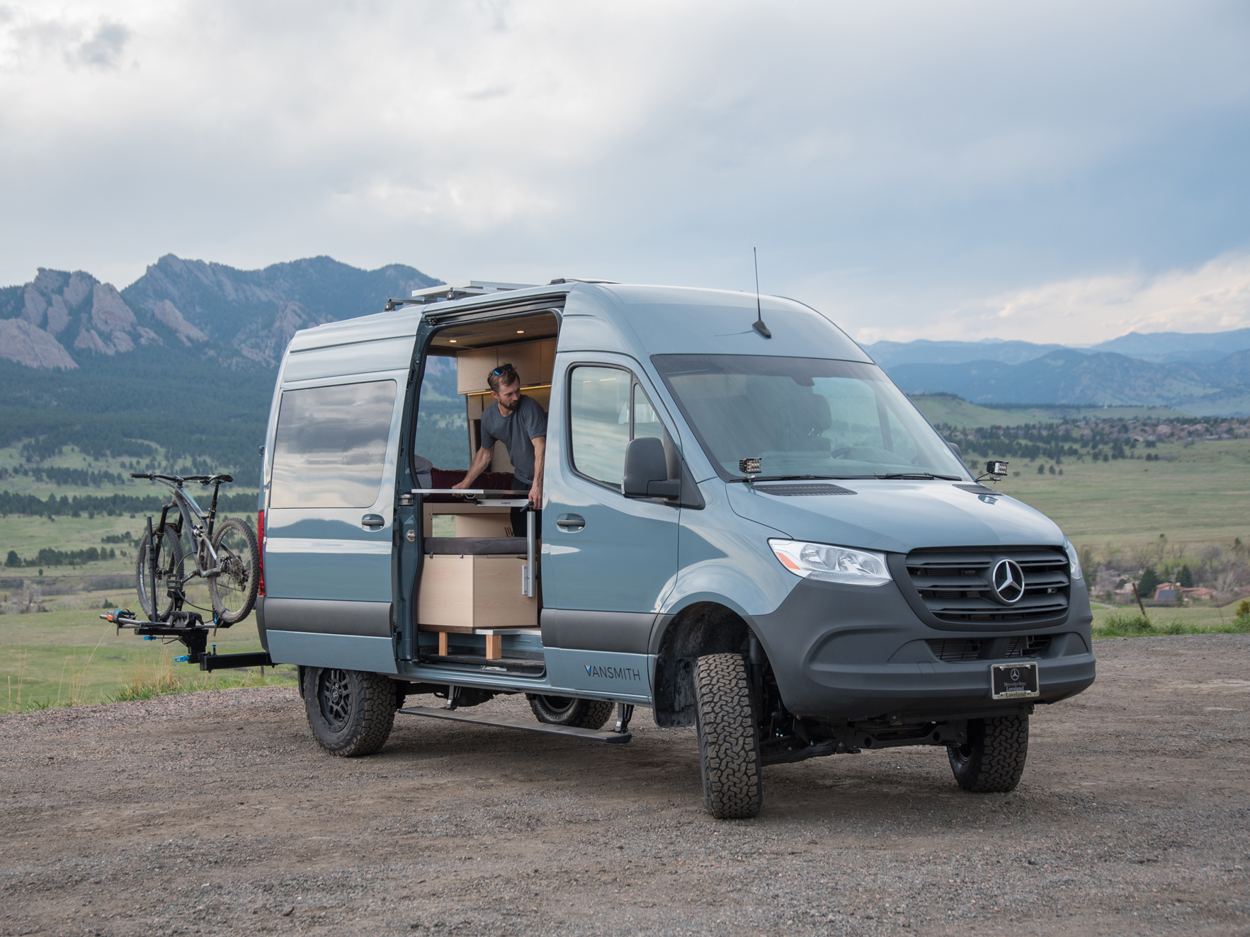 Vansmith has unveiled its new camper van with wood detailing built on a Mercedes-Benz Sprinter — see inside