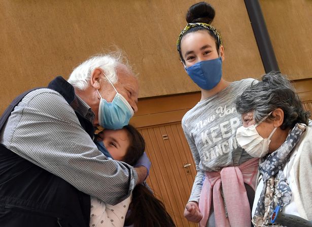 Brit grandparents could soon be able to hug their grandchildren under new lockdown plan