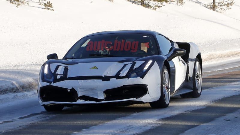 Ferrari mule lapping Fiorano could house V6 hybrid