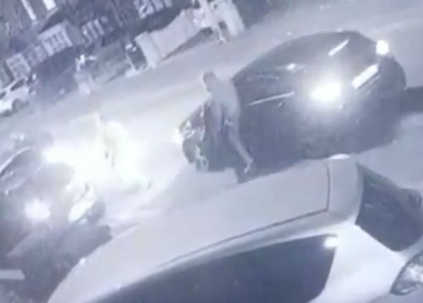 Dramatic footage shows mass brawl with rivals brandishing bats, machetes and a gun