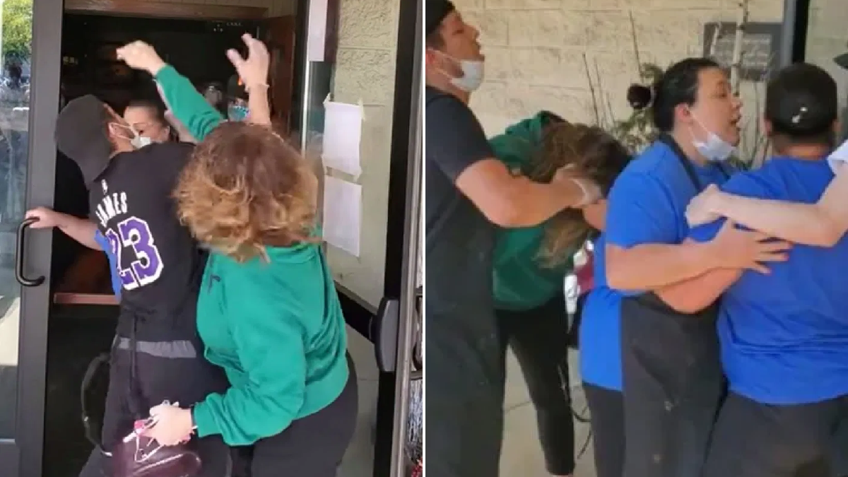 Screeching woman gets in vicious Mother’s Day brawl with workers at lobster restaurant