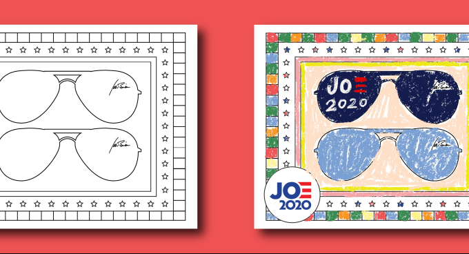 Biden campaign releases a flurry of digital DIY projects and virtual banners (yes, there are Zoom backgrounds)